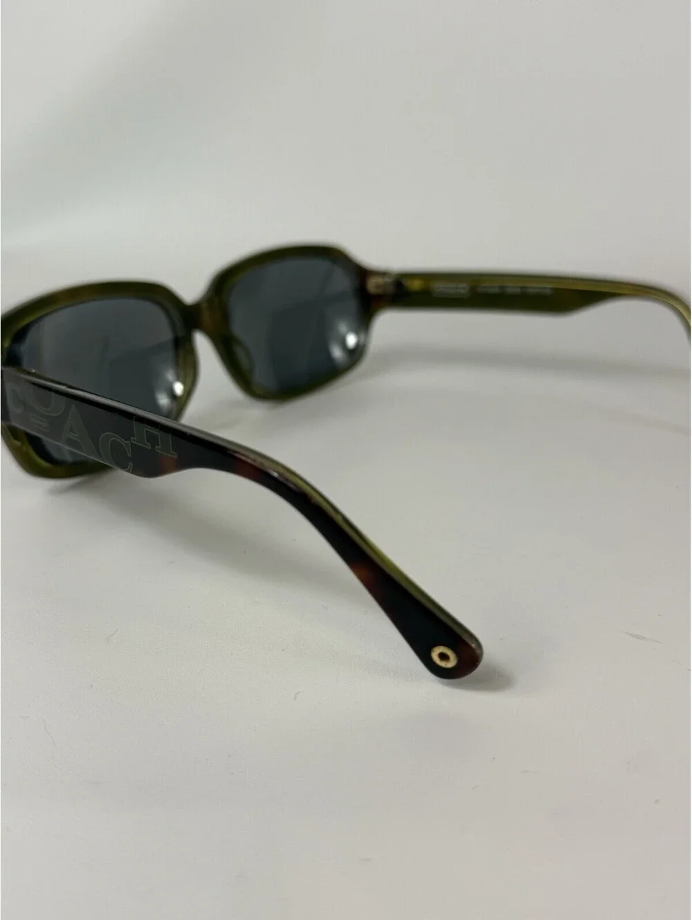 Coach Tatiana (S850) Tortoise Green Gold Sunglasses 56-17-125 FRAMES ONLY!